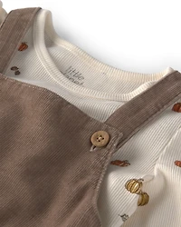 Baby Girl 2-Piece Organic Cotton Corduroy Jumper Set