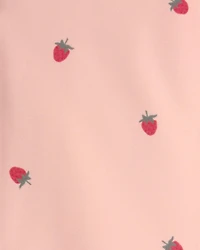 Toddler Girl 2-Piece Recycled Rashguard Swimsuit Set Blissful Petals Print