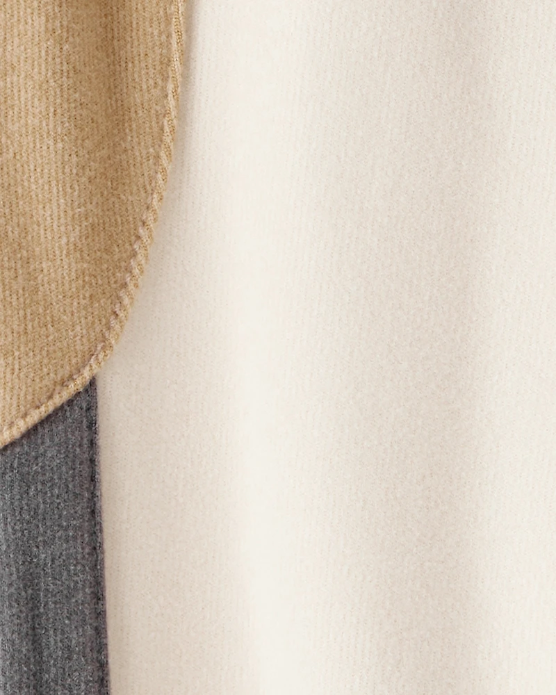 Baby Boy Colourblock Joggers - Tan/White