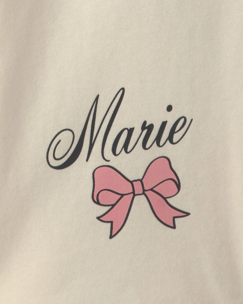 Girls Disney© Marie Fleece Wide-Leg Pants - Cream