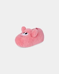 Girls Cozy Monster Slippers - Pink