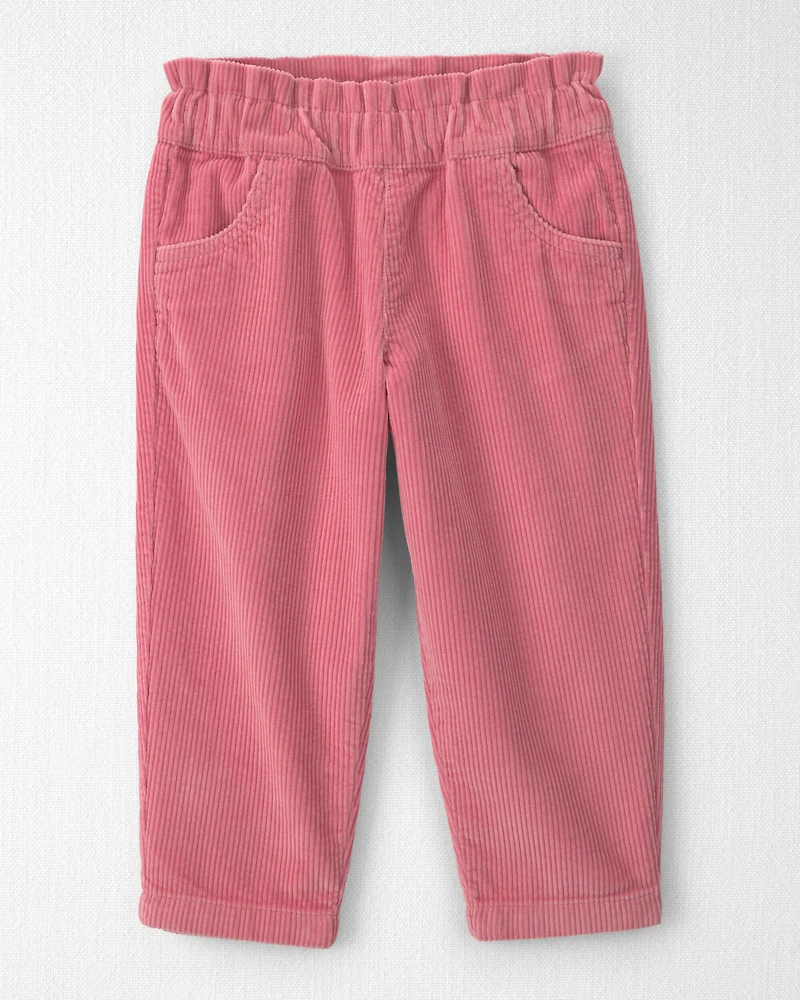 Toddler Girl Organic Cotton Pull-On Corduroy Pants
