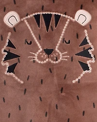 Toddler Boy Tiger Print DreamPlush Long-Sleeve Snug Fit 2-Piece pyjamas - Brown