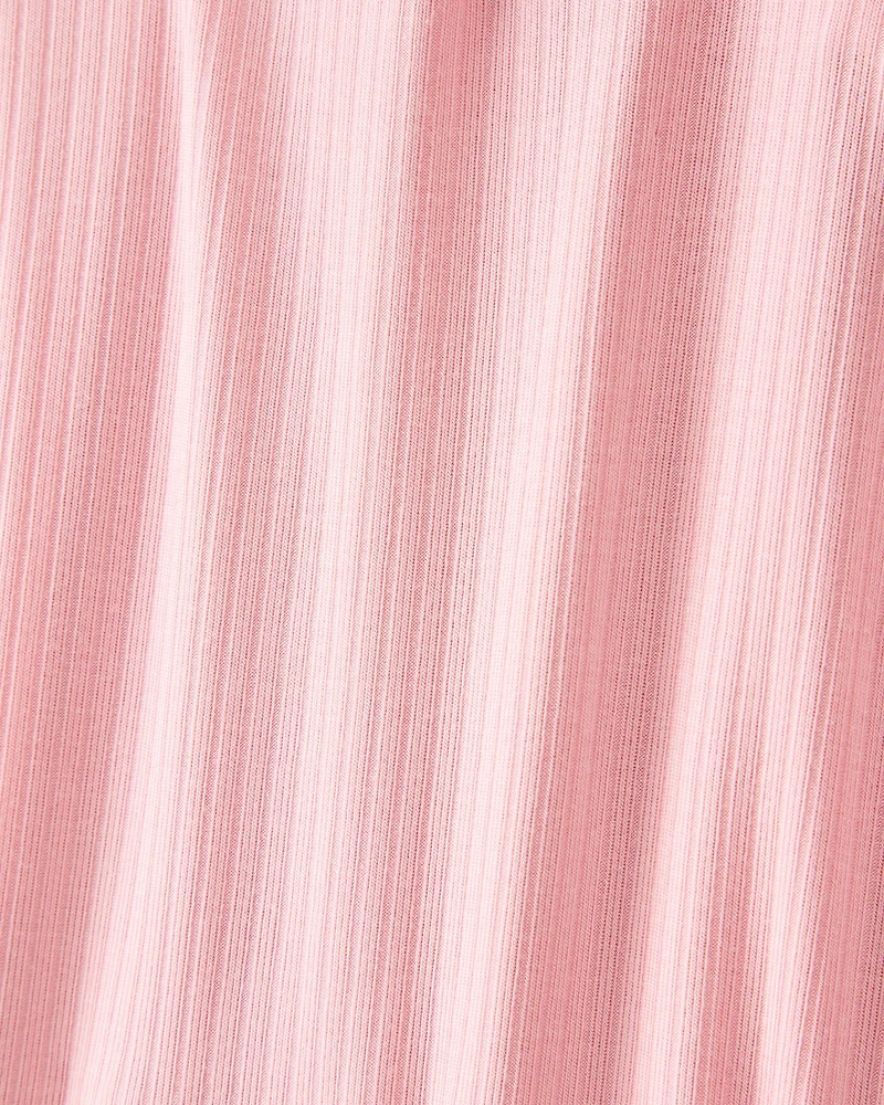 Baby Girl Solid PurelySoft Footie 1-Piece Pyjamas - Pink