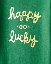 Baby St.Patrick's Day Long-Sleeve Graphic Bodysuit - Green