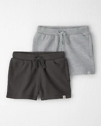 Toddler 2-Pack Organic Cotton Shorts