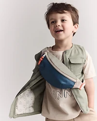 Toddler Zip-Up Vest - Olive