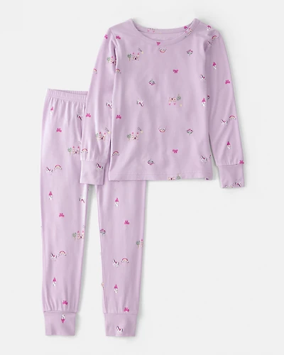 Toddler Girl Fairytale PurelySoft 2-Piece Pyjama Set - Purple
