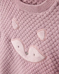 Baby Girl Cotton Long-Sleeve Tee & Pant Set - Pink