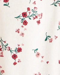 Baby Girl 2-Piece Floral Long-Sleeve Tee & Pant Set - Red