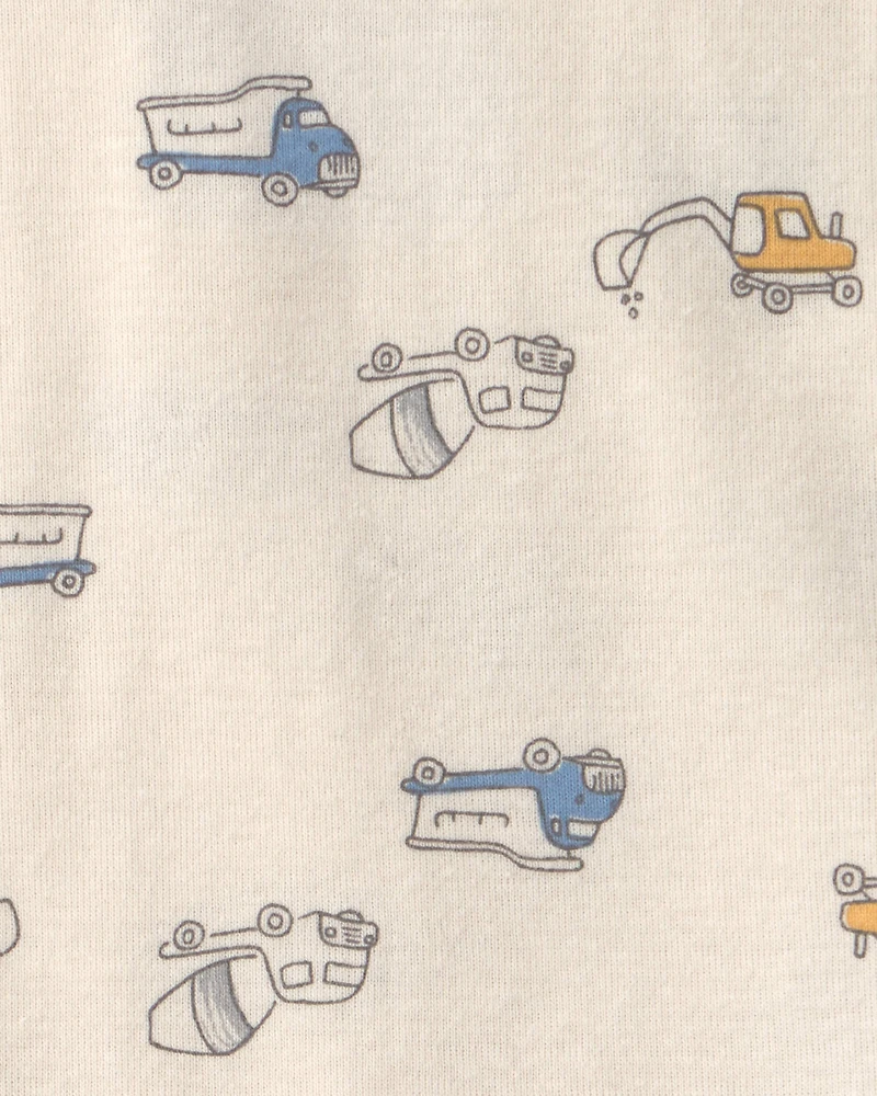 Baby Boy 3-Piece Construction Bodysuit & Pant Set - Yellow/Grey/Ivory