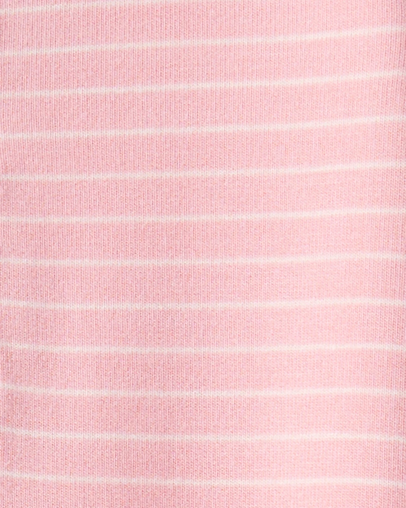 Baby Girl PurelySoft Long-Sleeve Jumpsuit - Pink