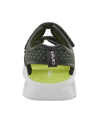 Toddler Rugged Light Up Sandals - Green