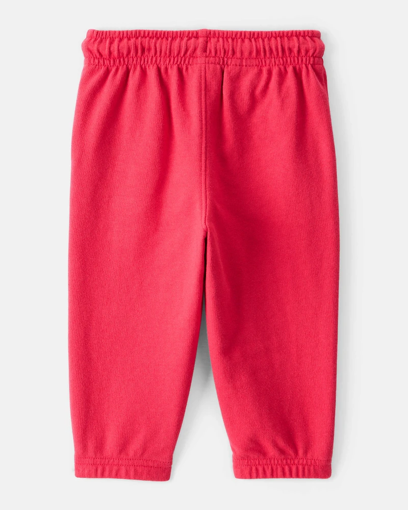 Baby Boy Ready Set Play French Terry Jogger - Red