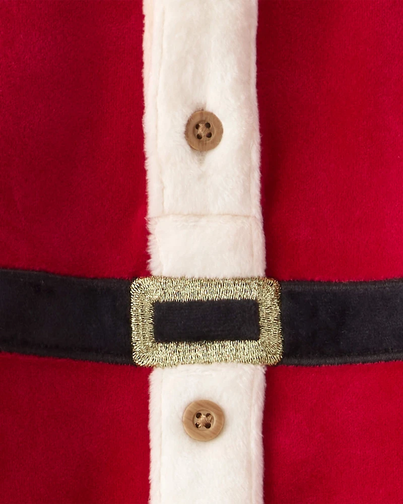 Baby 2-Piece Santa Holiday Long-Sleeve Tee & Pant Set - Red