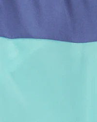 Toddler Boy Colourblock Swim Trunks - Green/Blue