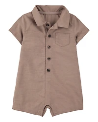 Baby Button-Down Polo Romper
