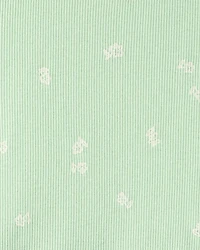 Girls Floral Short-Sleeve Dress - Green