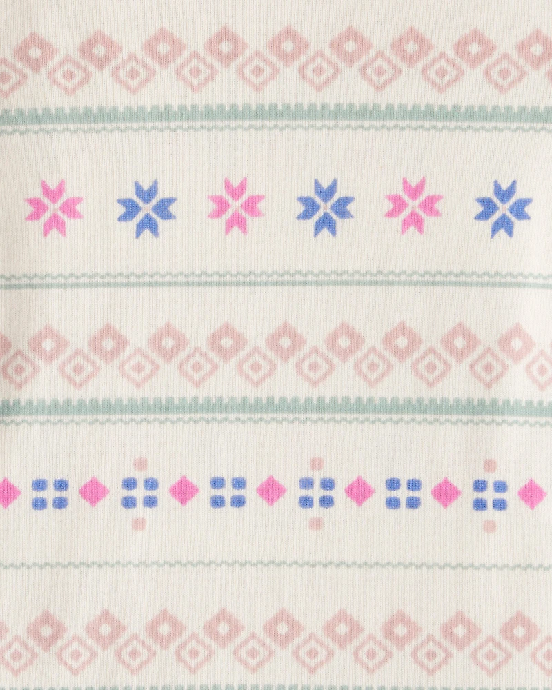 Baby Girl 4-Pack Bow Print Long-Sleeve Multipack Bodysuits - Blue/Pink/White