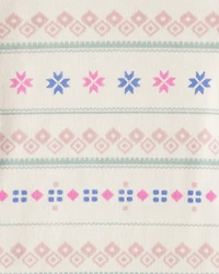 Baby Girl 4-Pack Bow Print Long-Sleeve Multipack Bodysuits - Blue/Pink/White