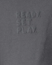 Baby 'Ready Set Play' French Terry Pullover Sweatshirt - Grey