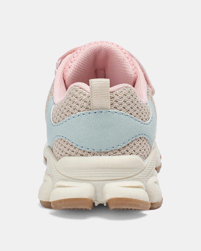 Toddler Girl Athletic Sneakers - White/Pink