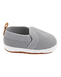 Baby Boy Mesh Slip-On Shoes - Grey