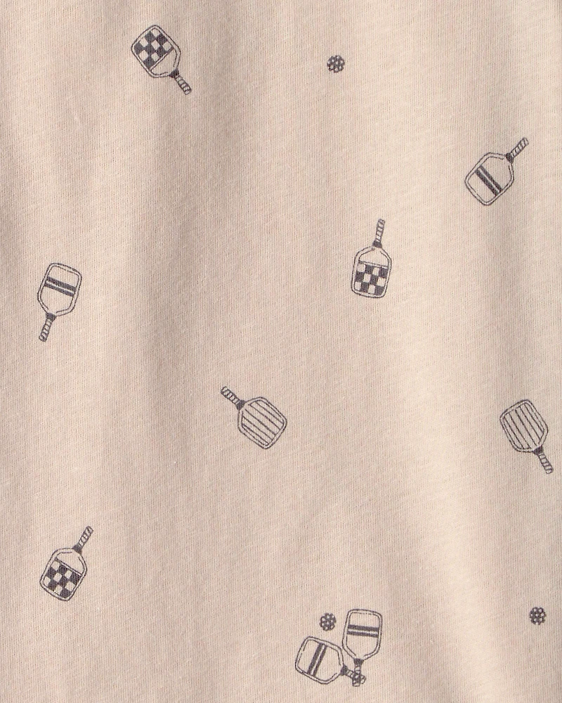 Kids Pickleball T-Shirt - Brown