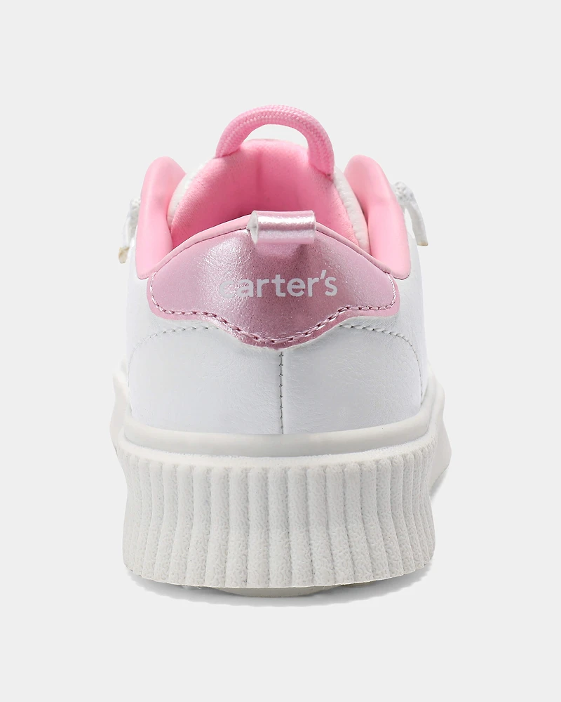 Toddler Girl Charm Casual Shoes - White/Pink