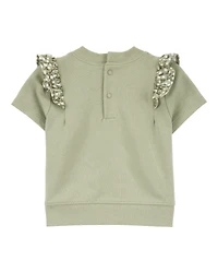 Baby Girl 3-Piece Floral Outfit Set - Green