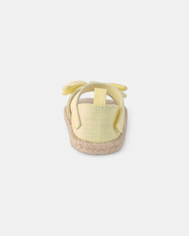 Baby Girl Bow Sandals - Yellow