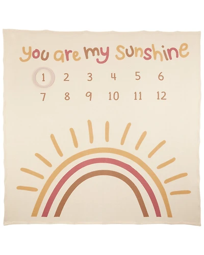 Baby Cream Sunshine Milestone Blanket