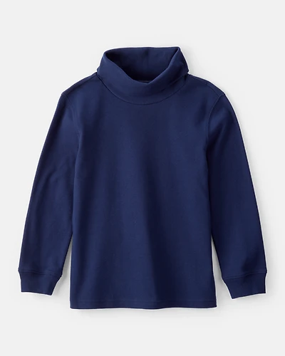 Boys Long-Sleeve Turtleneck - Navy