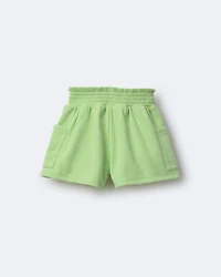 Toddler Girl Swing Short with Pockets - Lime Green