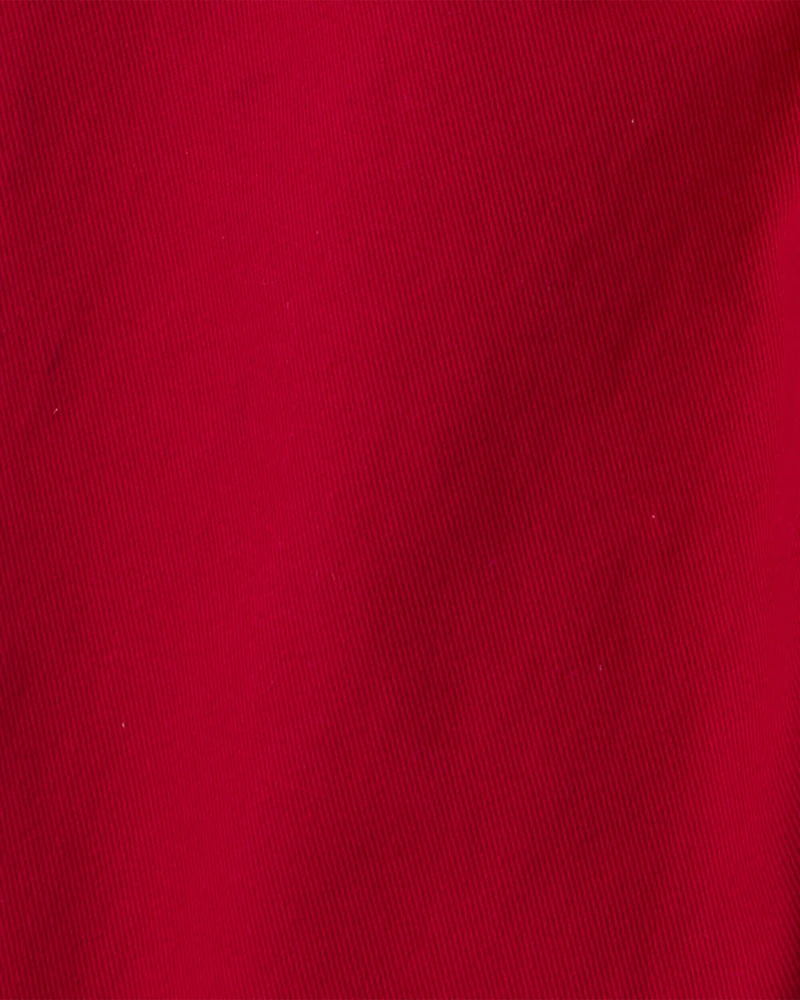 Baby Boy 3-Piece Holiday Print Cotton Long-Sleeve Shirt & Suspender Pant Set - Red/White