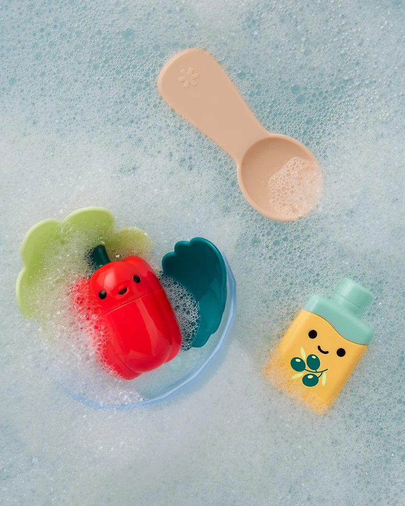 Tub-to-Table Café Prep & Serve Salad Bath Toy Set