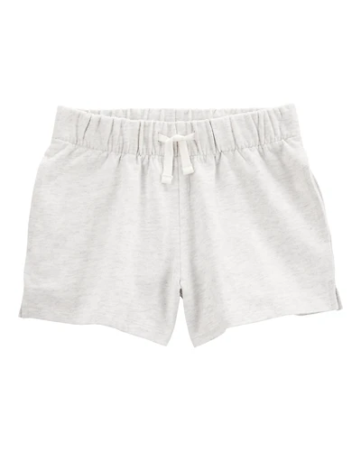 Kid Pull-On French Terry Shorts - Grey