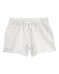 Kid Pull-On French Terry Shorts - Grey