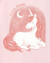 Girls 2-Pack Unicorn Nightgowns - Pink