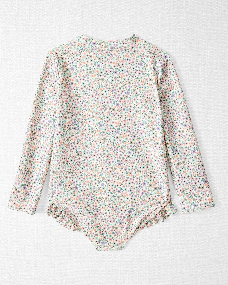 Toddler Girl Recycled Ruffle Swimsuit