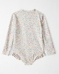 Toddler Girl Recycled Ruffle Swimsuit