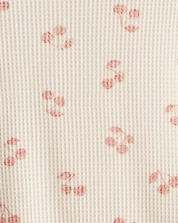 Baby Girl 2-Piece Cherry Fruit Print Long-Sleeve Tee & Pant Set - Ivory