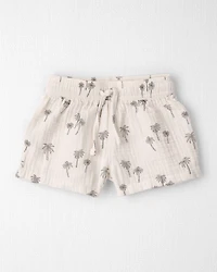 Baby Boy 2-Piece Gauze Top & Short Set Palm Trees
