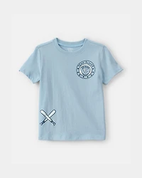 Toddler Boy 'Team Player' Baseball Graphic Tee - Blue