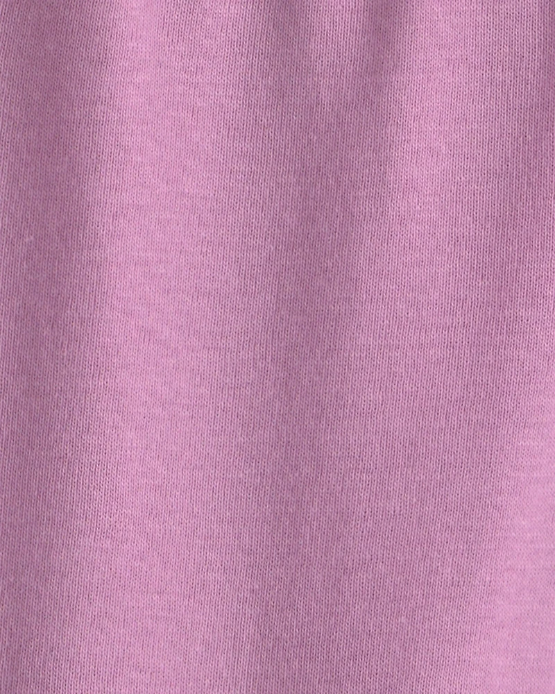 Baby Girl 4-Pack Pull-On Cotton Pants - Pink/Purple