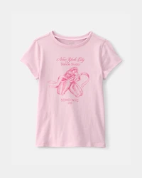 Girls Ballet Graphic Tee - Pink