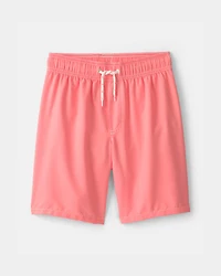 Boys Swim Trunks - Coral