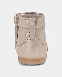 Baby Girl Every Step® First Walker Metallic Boots - Gold