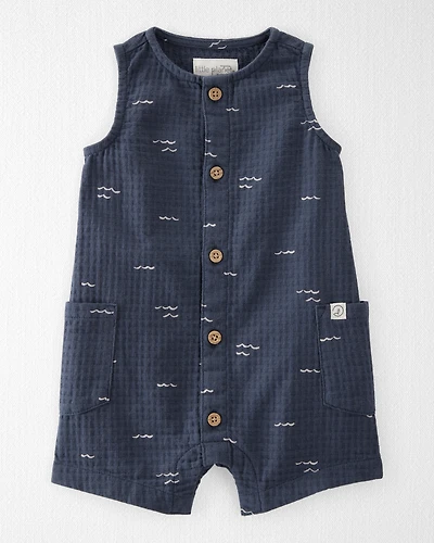 Baby Organic Cotton Gauze Romper
