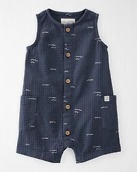 Baby Organic Cotton Gauze Romper